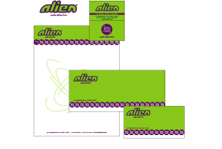 alien brand identity system