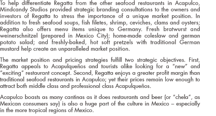 brand development case study: Regatta Restaurant